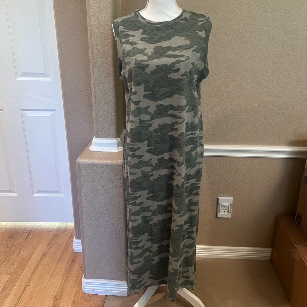 Camouflage maxi dress